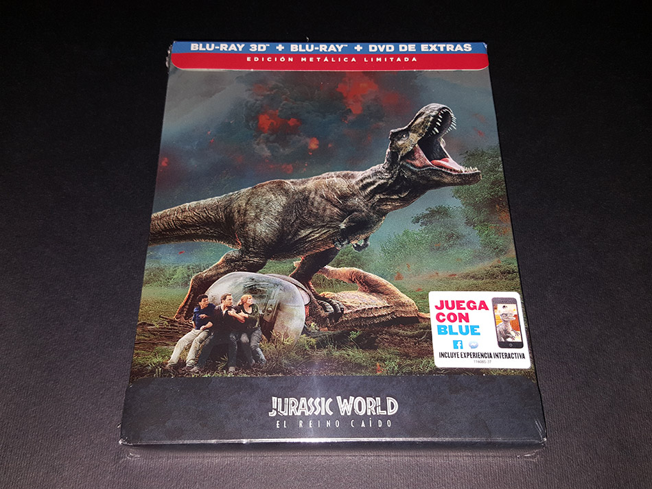  Fotografías del Steelbook de Jurassic World: El Reino Caído en Blu-ray 3D y 2D 2