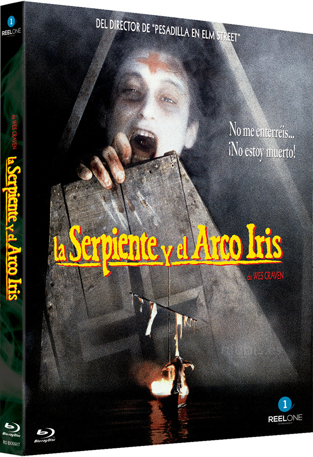 Diseño de la carátula de La Serpiente y el Arco Iris en Blu-ray 1