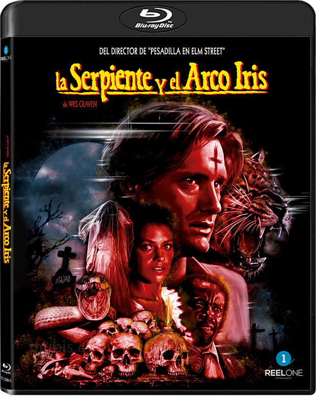 Diseño de la carátula de La Serpiente y el Arco Iris en Blu-ray 2