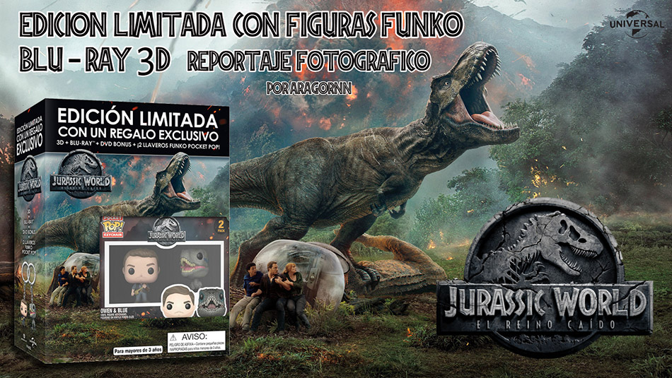 Fotografías de la edición con figuras de Jurassic World: El Reino Caído 1