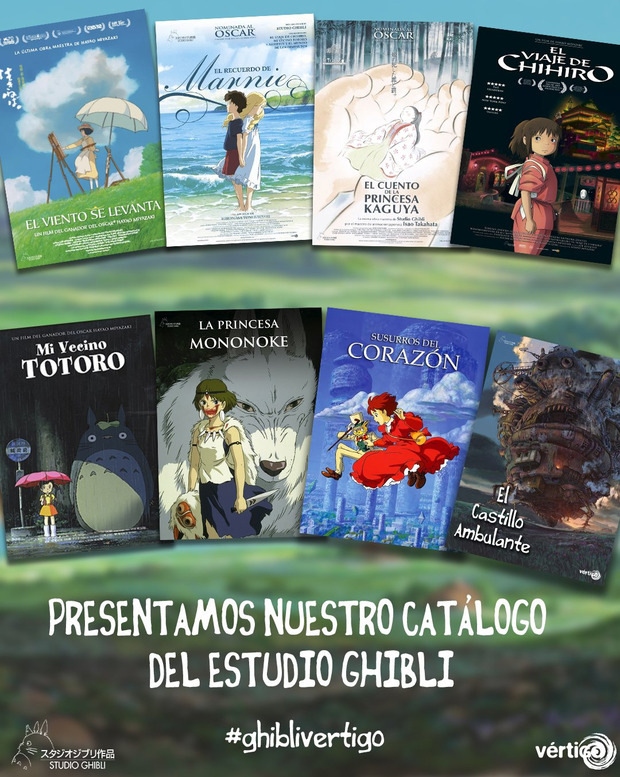 Vértigo Films tiene los derechos de ocho películas de Studio Ghibli