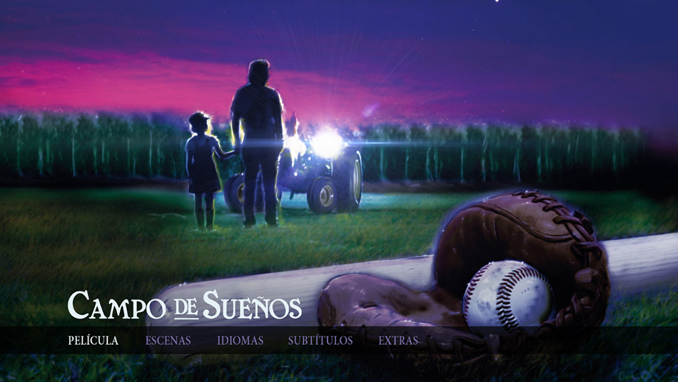 Capturas y menús de la edición especial de Campo de Sueños en Blu-ray 2