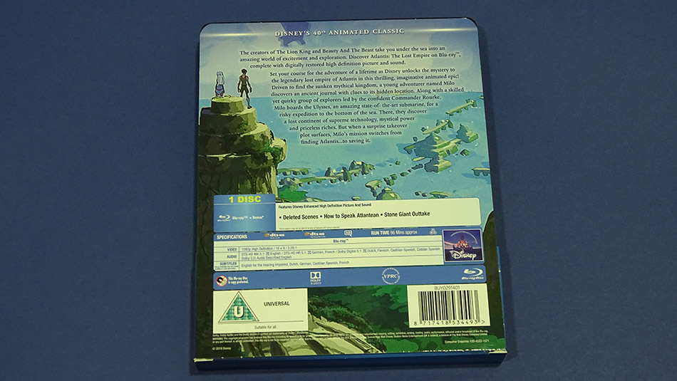 Fotografías del Steelbook de Atlantis: El Imperio Perdido en Blu-ray (UK) 3