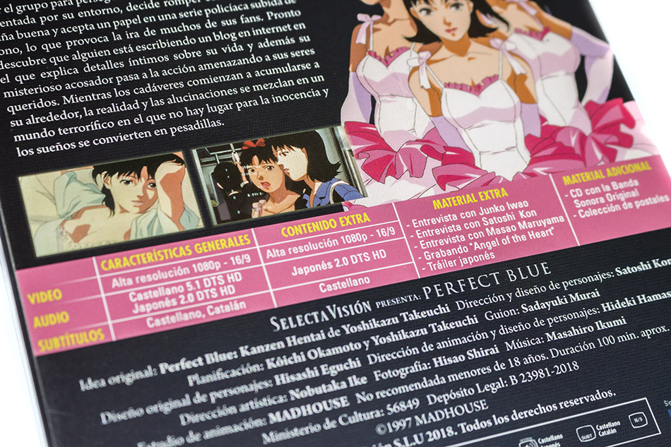 Fotografías de la edición coleccionista de Perfect Blue en Blu-ray 8