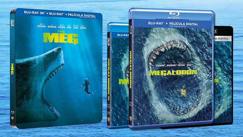 Cuatro ediciones de Megalodón anunciadas en Blu-ray y UHD 4K