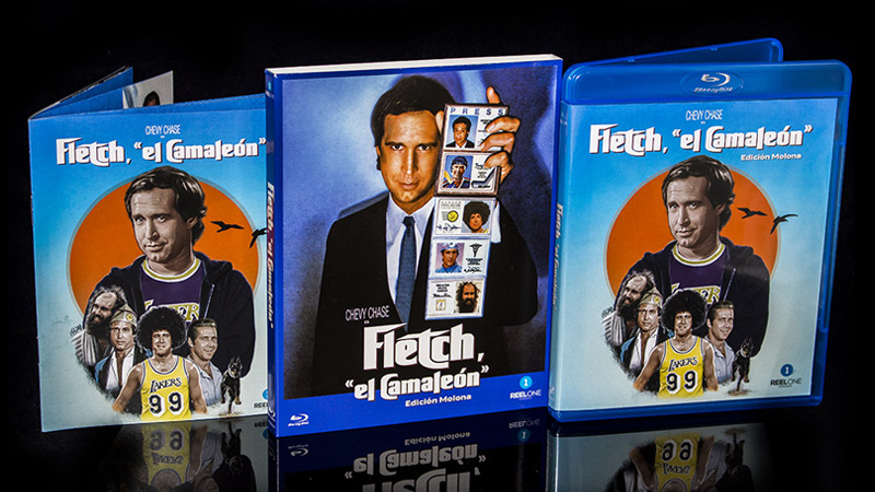 Fotografías de la edición molona de Fletch, "el Camaleón" en Blu-ray