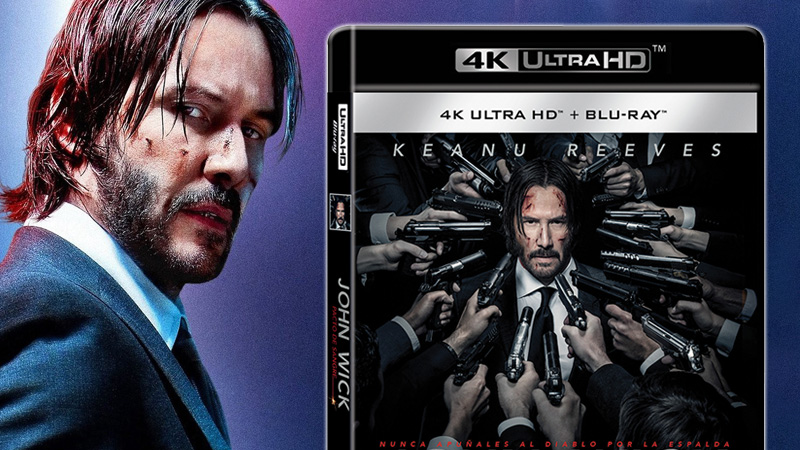 Carátula y contenidos del UHD 4K John Wick: Pacto de Sangre
