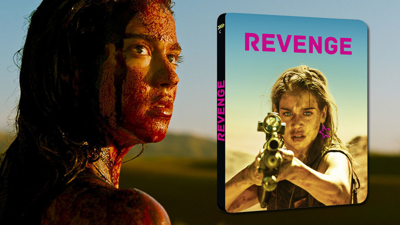 Diseño del Steelbook de Revenge en Blu-ray exclusivo de España 