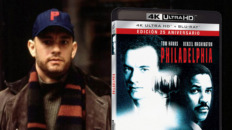 Contenidos y carátula del UHD 4K de Philadelphia
