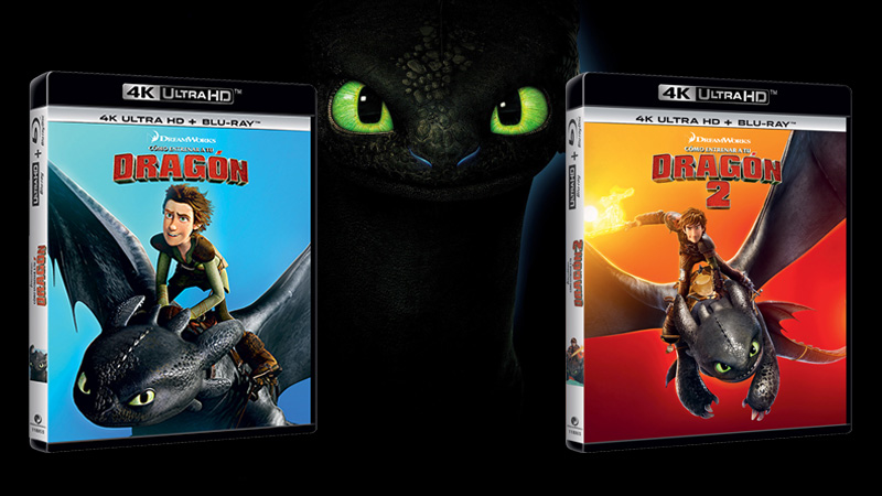 Contenidos de los UHD 4K de Cómo Entrenar a tu Dragón 1 y 2