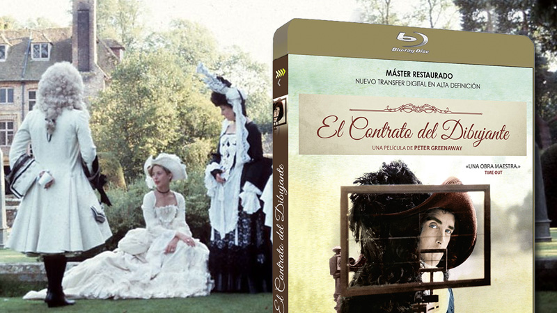 Carátula y contenidos de El Contrato del Dibujante en Blu-ray