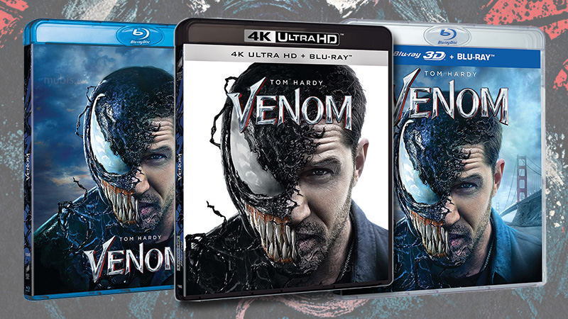 Contenidos y carátulas de Venom en Blu-ray, 3D y UHD 4K