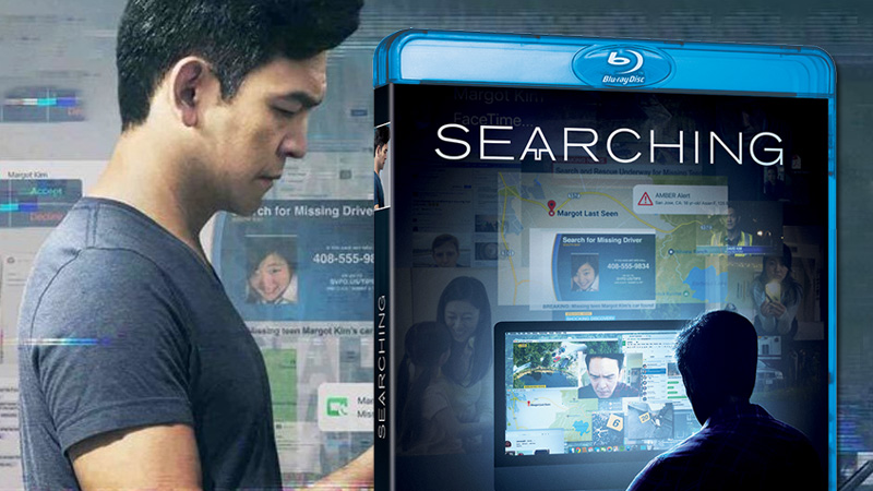Carátula y contenidos de Searching en Blu-ray