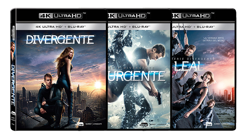 Detalles completos de las películas de la Saga Divergente en UHD 4K