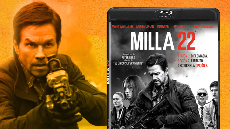 Carátula, extras y datos técnicos de Milla 22 en Blu-ray