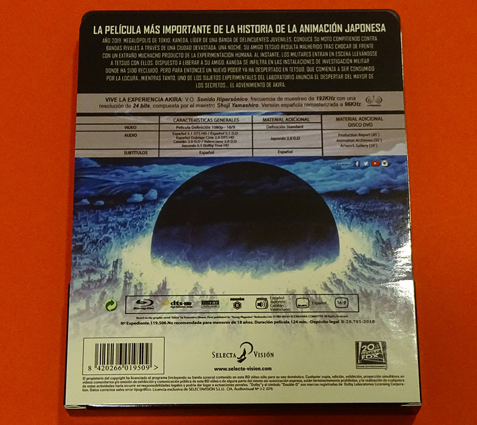 Fotografías del Steelbook de Akira 30º aniversario en Blu-ray 3