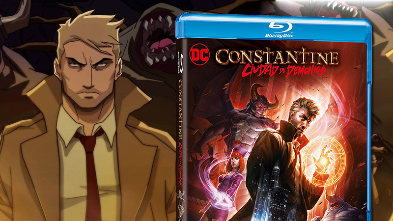Constantine: Ciudad De Demonios en Blu-ray, pelicula de animación de DC