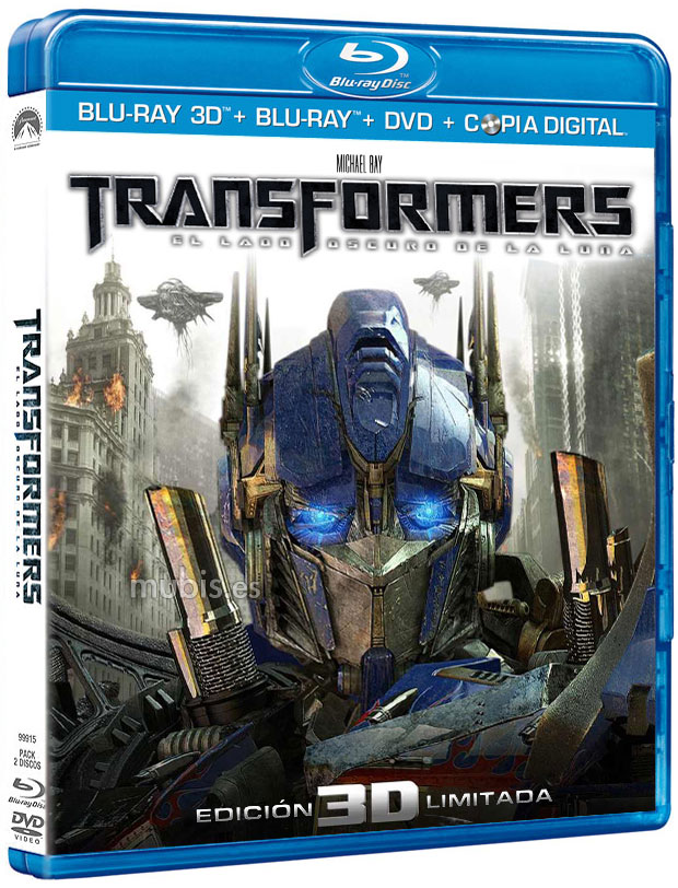 Transformers 3: El Lado Oscuro de la Luna, fecha y carátula del Blu-ray 3D