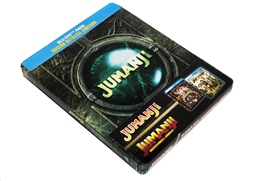 Fotografías del Steelbook de Jumanji y Jumanji: Bienvenidos a la Jungla en Blu-ray 1