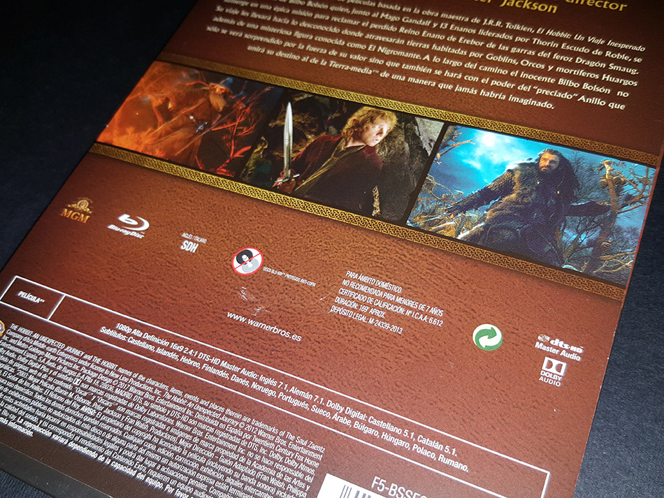 Fotografías del Digibook de El Hobbit: Un Viaje Inesperado en Blu-ray 4