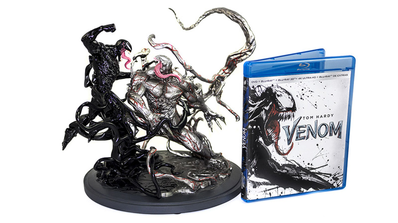 Fotografías de la edición coleccionista de Venom con figura en UHD 4K