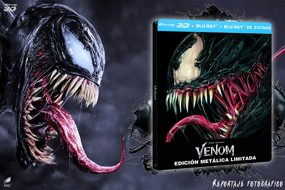 Fotografías del Steelbook de Venom en Blu-ray 3D y 2D 1