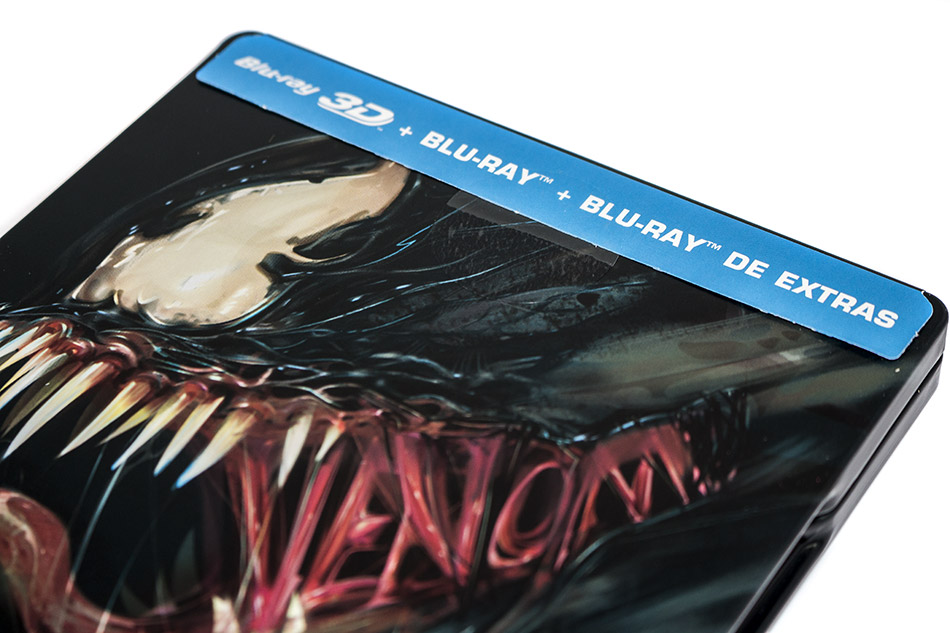 Fotografías del Steelbook de Venom en Blu-ray 3D y 2D 4