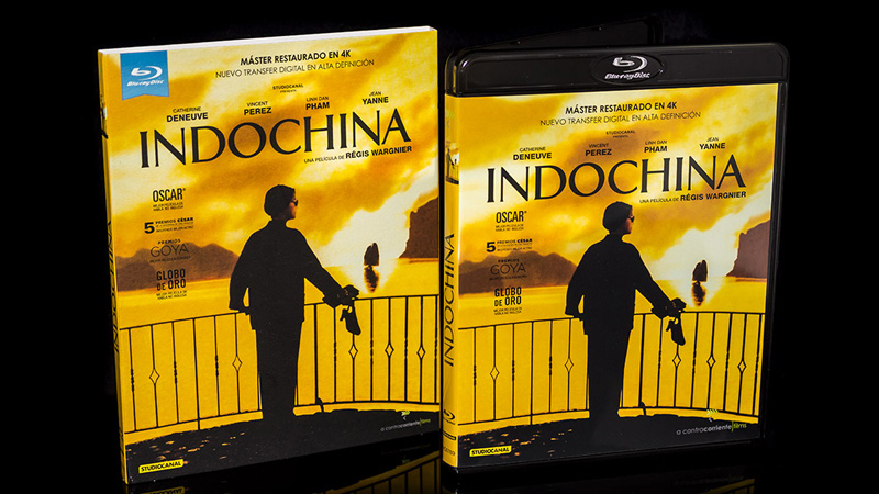 Fotografías de la edición con funda de Indochina en Blu-ray