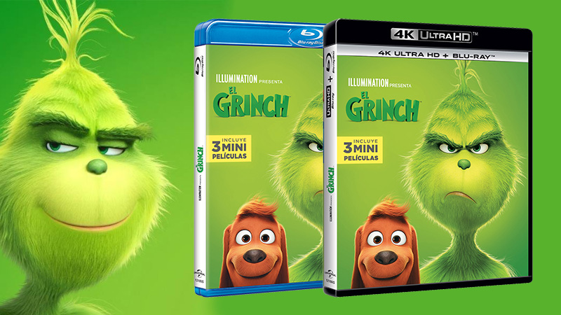 La película de animación El Grinch en Blu-ray y UHD 4K