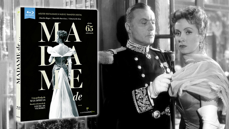 Carátula y contenidos de Madame de... 65º Aniversario en Blu-ray