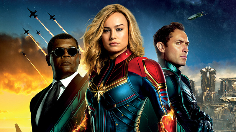 Póster final para España de Capitana Marvel y carteles de personajes