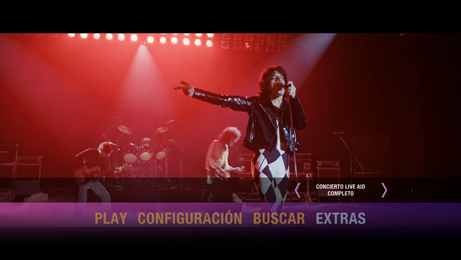 Capturas de imágen y menús del Blu-ray de Bohemian Rhapsody 3