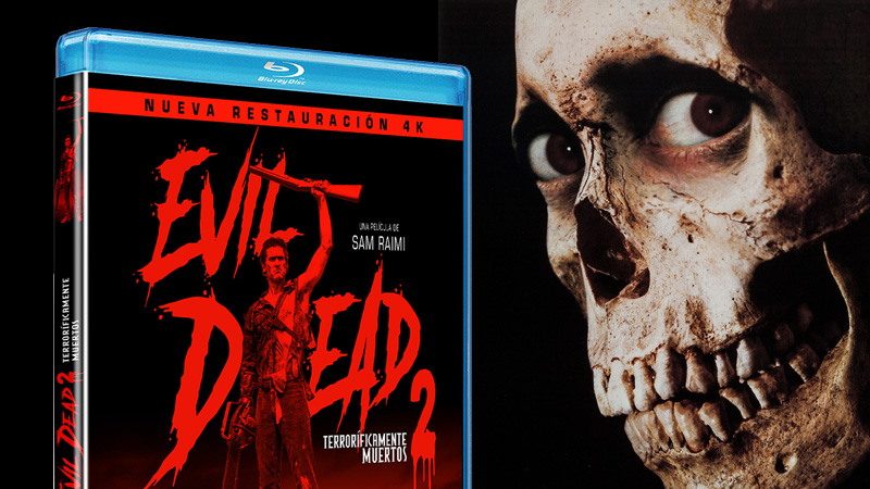 Diseño final del Blu-ray restaurado de Terroríficamente Muertos (Evil Dead 2)