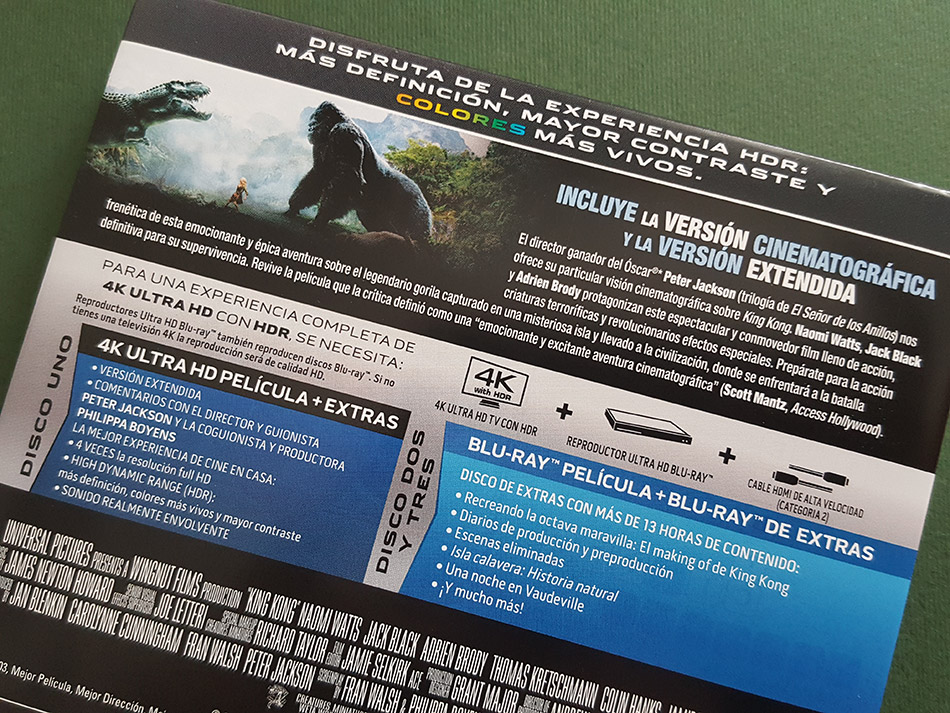 Fotografías del Steelbook de King Kong en UHD 4K 7