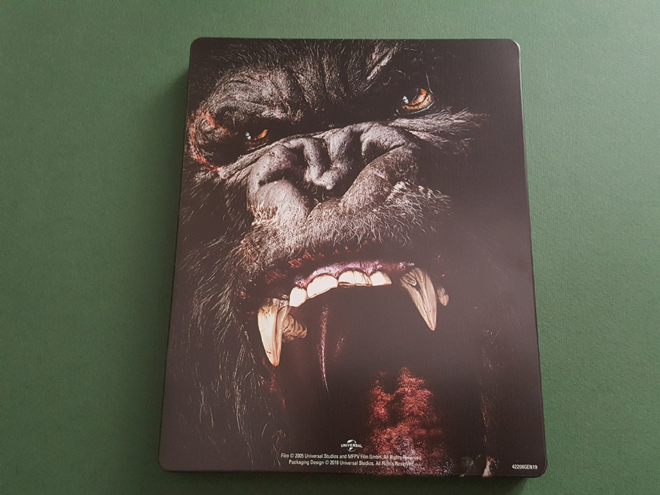 Fotografías del Steelbook de King Kong en UHD 4K 14