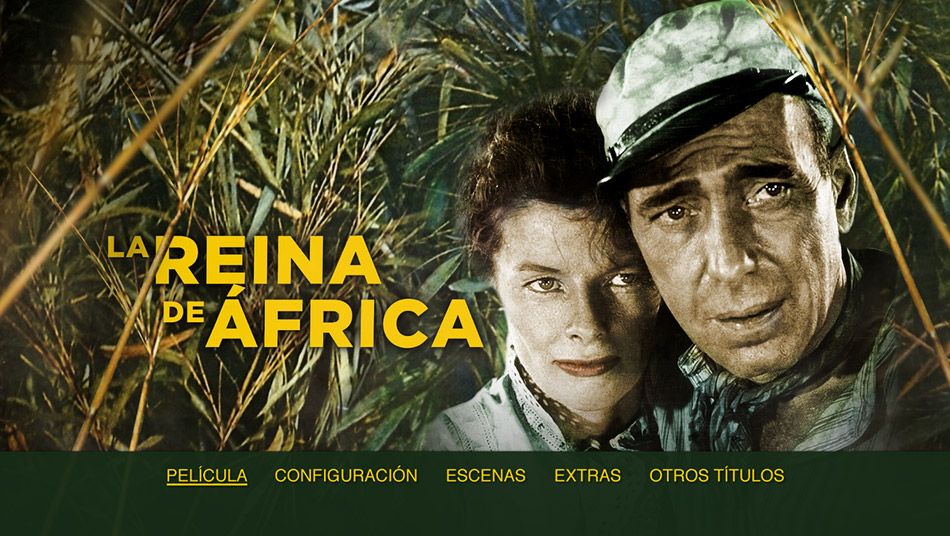 Capturas de imagen y menús del Blu-ray de La Reina de África 2