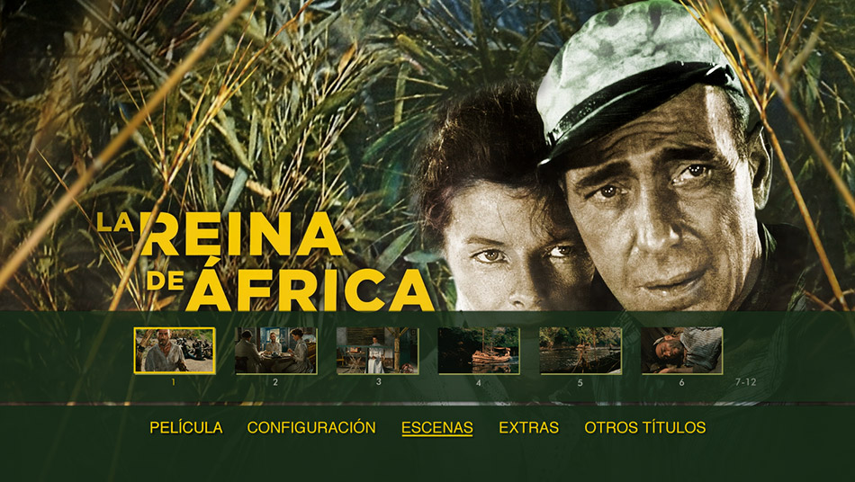 Capturas de imagen y menús del Blu-ray de La Reina de África 4