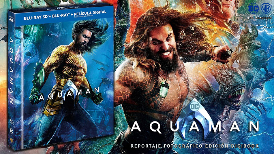 Fotografías del Digibook de Aquaman en Blu-ray 3D 1