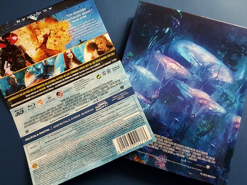 Fotografías del Digibook de Aquaman en Blu-ray 3D 7
