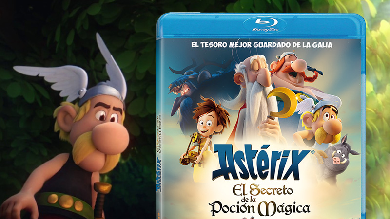 Carátula y datos técnicos de Asterix: El Secreto de la Poción Mágica en Blu-ray