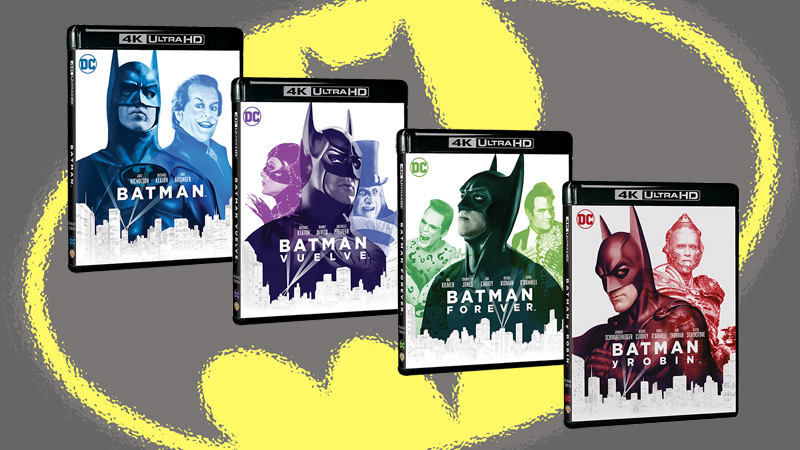 Diseños de las películas en 4K de Batman de Tim Burton y Joel Schumacher