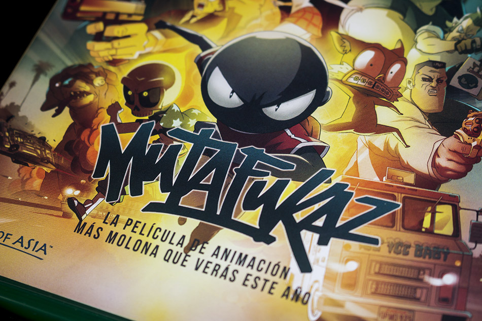 Fotografías del Blu-ray de Mutafukaz con libreto y caja verde 4