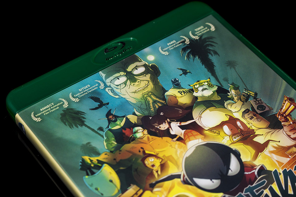 Fotografías del Blu-ray de Mutafukaz con libreto y caja verde 5