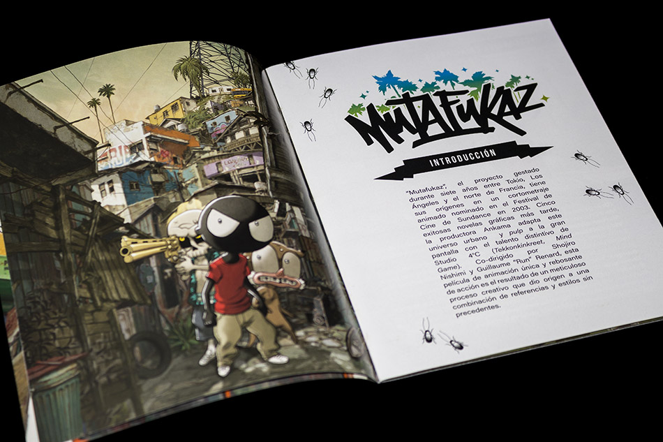 Fotografías del Blu-ray de Mutafukaz con libreto y caja verde 12