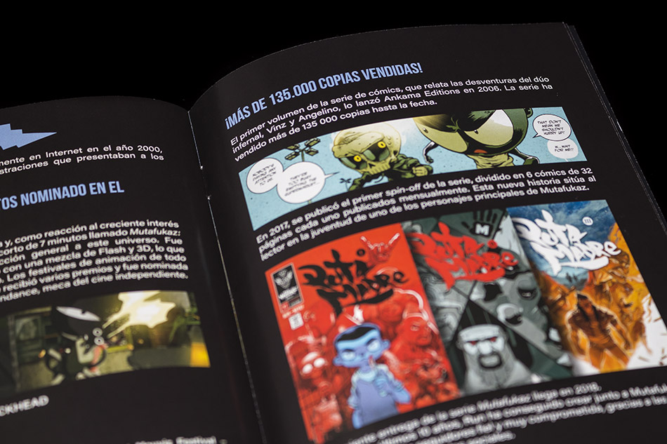 Fotografías del Blu-ray de Mutafukaz con libreto y caja verde 16