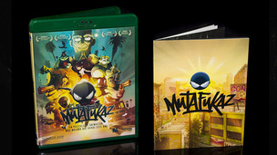 Fotografías del Blu-ray de Mutafukaz con libreto y caja verde