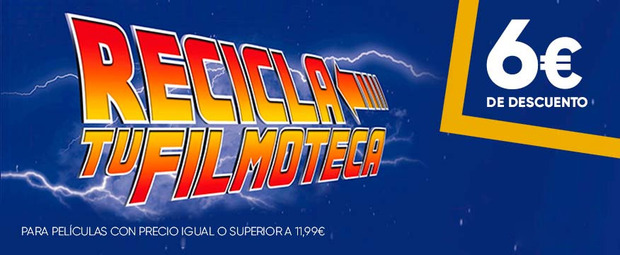 Recicla tu Filmoteca con descuento directo de 6 € en fnac.es
