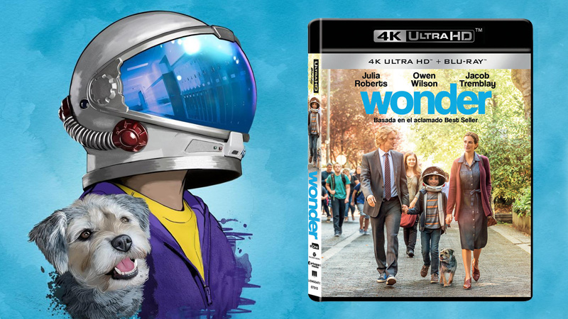 Carátula y contenidos del UHD 4K de Wonder