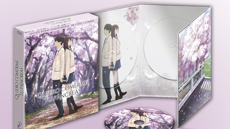 Edición coleccionista y sencilla de Quiero comerme tu Páncreas en Blu-ray