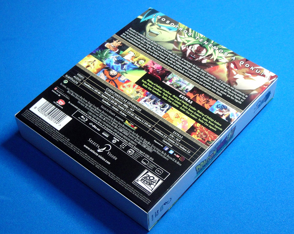 Fotografías de la edición coleccionista de Dragon Ball Super Broly en Blu-ray 3